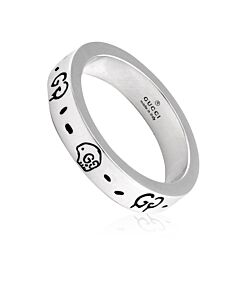 Gucci Sterling Silver GG Ghost Ring