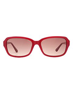 Guess 56 mm Shiny Red Sunglasses
