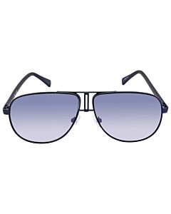 Guess 61 mm Matte Blue Sunglasses
