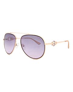 Guess Factory 56 mm Rose Gold Sunglasses