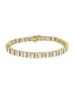 Haus of Brilliance 14K Yellow Gold 4ct. TDW Diamond Tennis Bracelet (I-J, I1-I2)