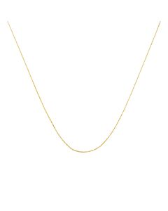 Haus of Brilliance Solid 10k Yellow Gold 0.5MM Rope Chain Necklace. Unisex Chain - Size 18" Inches