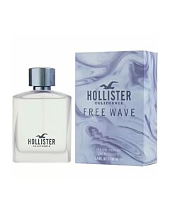 Hollister Men's Free Wave EDT 3.4 oz Fragrances 085715266316