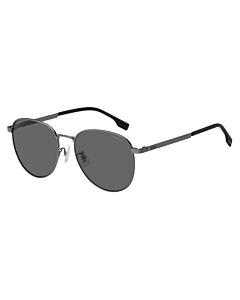 Hugo Boss 57 mm Matte Dark Ruthenium Sunglasses