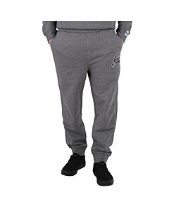 Hugo Boss Medium Grey Exclusive Logo Cotton-Blend Track Pants