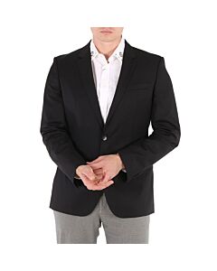 Hugo Boss Men's Black Slim-fit Hayes Jacket In Virgin Wool