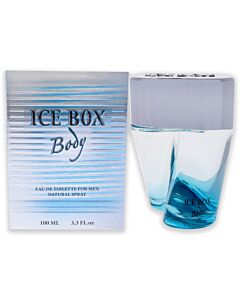 Ice Box Body by New Brand for Men - 3.3 oz EDT Spray