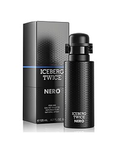 Iceberg Men's Twice Nero EDT Spray 4.2 oz Fragrances 8057714450333