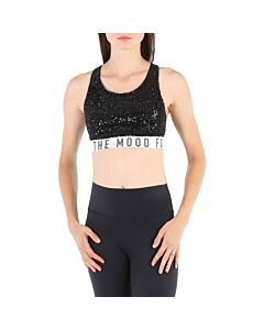 In The Mood For Love Ladies Sequin Sports Cropped Top, Size X-Small