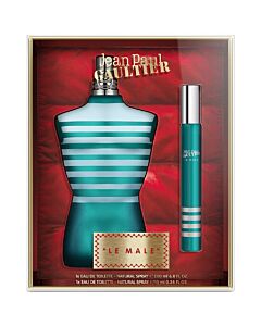 Jean Paul Gaultier Men's Le Male 2 oz Gift Set Fragrances 8435415071031