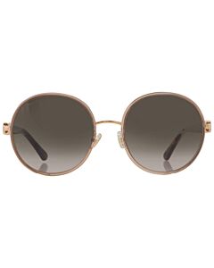 Jimmy Choo 57 mm Gold Brown Sunglasses