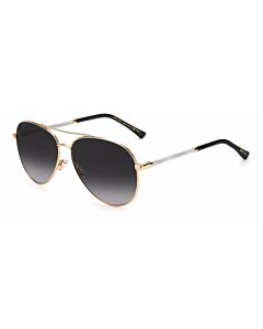 Jimmy Choo 59 mm Gold Black Sunglasses