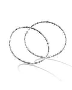 John Hardy 71.5Mm Classic Chain Extra Large Sterling Silver Hoop Earring - Eb90375