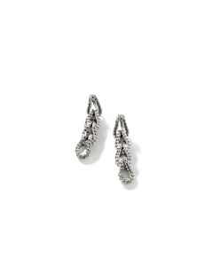 John Hardy Asli Classic Chain Link Silver Drop Earrings - EB900938