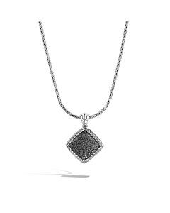 John Hardy Black Sapphire & Lava Pedant Necklace In Sterling Silver - Nbs9003494blsbnx18-20