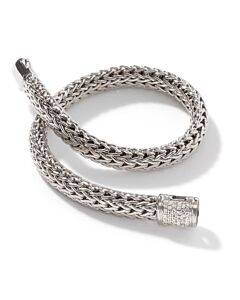 John Hardy Classic Chain 0.16Ct Diamond Sterling Silver Bracelet - Bbp9042dixum