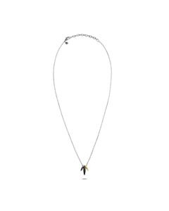 John Hardy Classic Chain 18K Gold & Sterling Silver 1.8Mm Rolo Black Sapphire & Spinnel Pendant Necklace - Nzs905534blsbnx16-18