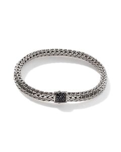 John Hardy Classic Chain Black Sapphire Sterling Silver Bracelet - Bbs9042blsxum