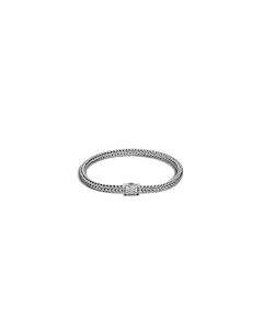 John Hardy Diamond Pavé (0.18ct) Extra Small Bracelet with Pusher Clasp Size Medium - BBP96002DIXM