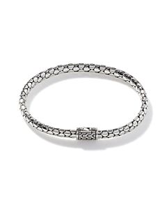 John Hardy Dot Silver Slim Chain Bracelet Size Medium - BB34386XM