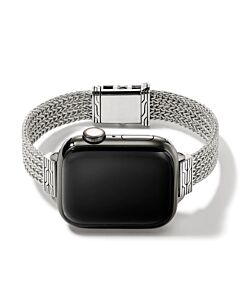 John Hardy Smart Watch Strap, Sterling Silver, 12MM for 40MM-45MM Apple Watch Size Medium
