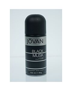 Jovan Men's Black Musk Deodorant Body Spray Spray 5 oz Fragrances 007341046888