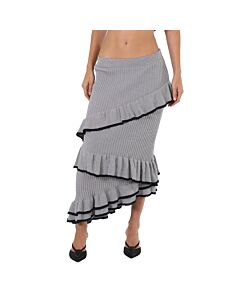Jwon Grey Ruffle Skirt