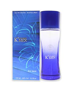 K Men by New Brand for Men - 3.3 oz EDT Spray