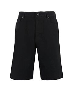 Kenzo Rinse Black Denim Himawari Bermuda Denim Shorts