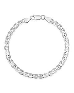 Kylie Harper Men's Italian Sterling Silver 8.5" Mariner Chain Bracelet