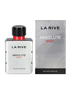 La Rive Men's Absolute Sport EDT Spray 3.4 oz Fragrances 5903719642385