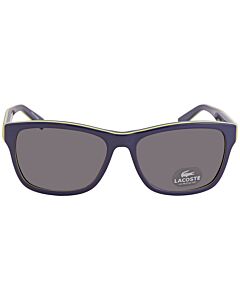 Lacoste 55 mm Blue/Yellow Sunglasses