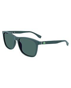 Lacoste 57 mm Matte Green Sunglasses