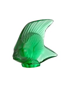 Lalique Crystal Fish Emerald Figurine 30010