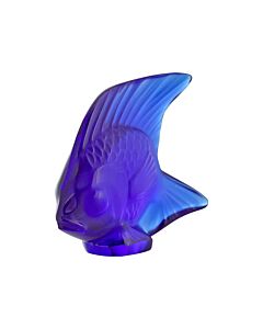 Lalique Figurine Ferrat Blue Seal Fish 3002100