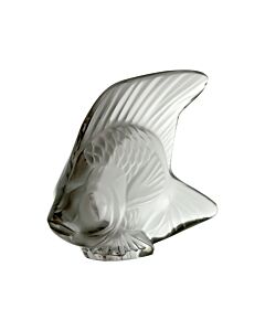 Lalique Figurine Grey Seal Fish 3001400