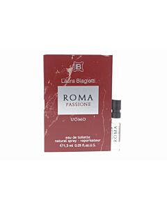 Laura Biagiotti Men's Roma Passione EDT Spray 0.05 oz Fragrances 8011530002411