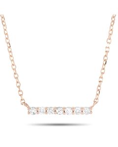 LB Exclusive 14K Rose Gold 0.10 ct Diamond Necklace
