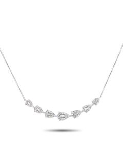 LB Exclusive 14K White Gold 1.0ct Diamond Necklace NK01547