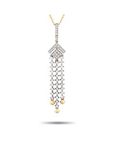 LB Exclusive 14K Yellow Gold 0.50ct Diamond Necklace PN15299