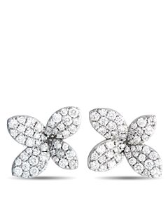 LB Exclusive 18K White Gold 1.0ct Diamond Earrings