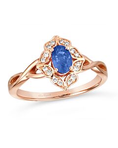 Le Vian  Blueberry Sapphire Ring set in 14K Strawberry Gold