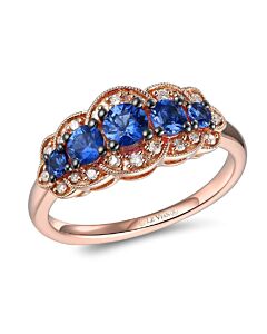 Le Vian  Blueberry Sapphire Ring set in 14K Strawberry Gold