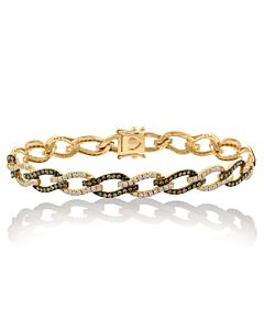 Le Vian Ladies Chocolate Links Of Love Bracelets set in 14K Honey Gold