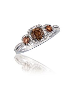 Le Vian Chocolatier Ring Chocolate Diamonds, Vanilla Diamonds set in 14K Vanilla Gold Ring Size 7 R18331WBR