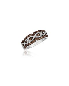 Le Vian Chocolatier Ring Chocolate Diamonds, Vanilla Diamonds set in 14K Vanilla Gold Ring Size 7 ZUKN 2