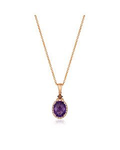 Le Vian Ladies Grape Amethyst Necklaces set in 14K Strawberry Gold