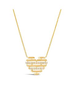Le Vian Ladies Hearts Necklace set in 14k Honey Gold