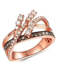 Le Vian Ladies Milestones Ring set in 14K Strawberry Gold