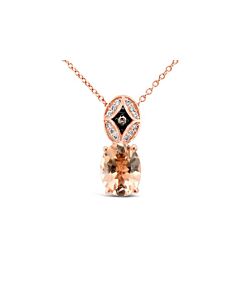 Le Vian Ladies Peach Morganite Necklaces set in 14K Strawberry Gold